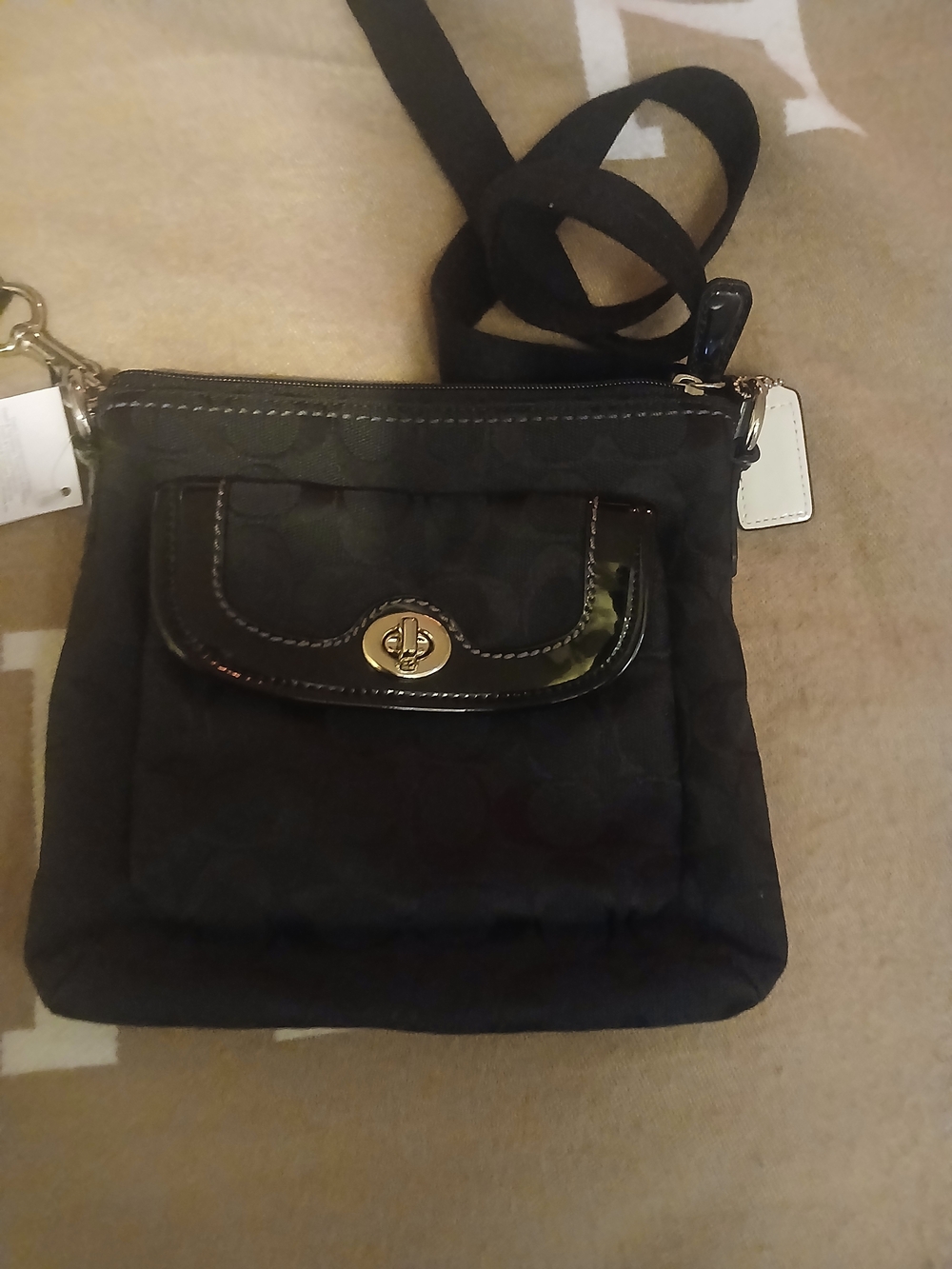 Coach Signature Jacquard Crossbody Bag